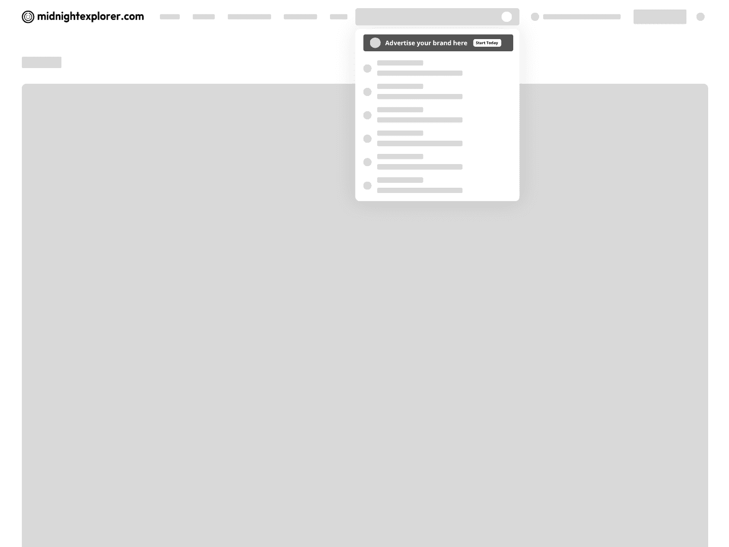Detail page spotlight ad placement